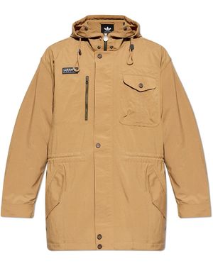 adidas Originals Jacket With Logo - Natural