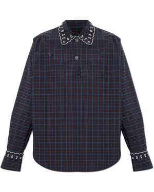 Marni Blouse With Decorative Finishing - Blue