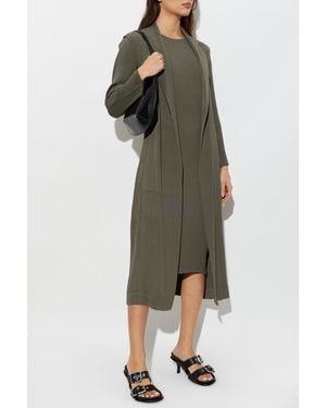 Issey Miyake Pleated Fitted Dress - Green