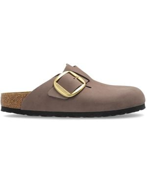 Birkenstock 'Boston Big Buckle' Clogs - Brown