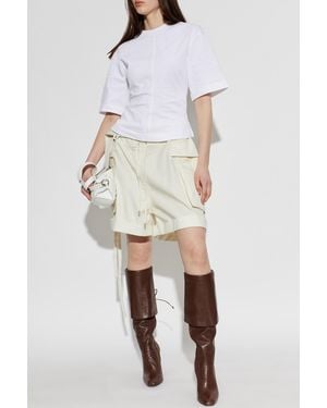 McQueen Cargo Shorts - White