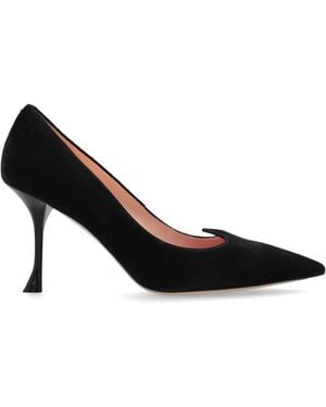 Roger Vivier Suede Heeled Shoes 'I Love' - Black