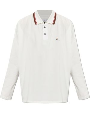 Vivienne Westwood Long-Sleeve Polo - White
