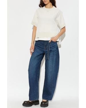 Sacai Jeans With Belt - Blue