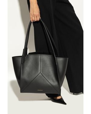 Victoria Beckham Leather Shopper Bag - Black