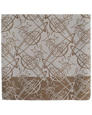 Vivienne Westwood Scarf With Monogram - Grey