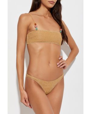 Oséree Two-Piece Swimsuit With Lurex Thread - Brown
