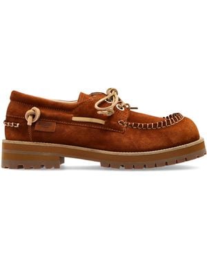Moschino Leather Shoes - Brown