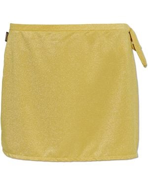 Moschino Short Pareo With Lurex Thread - Yellow