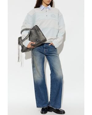 Acne Studios Long Sleeve Polo - Blue