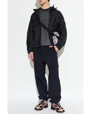 Stone Island Pants With Logo Patch - Blue