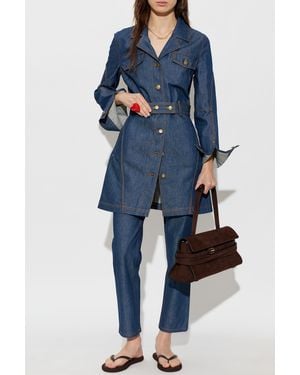 Moschino Jeans With Tapered Legs - Blue