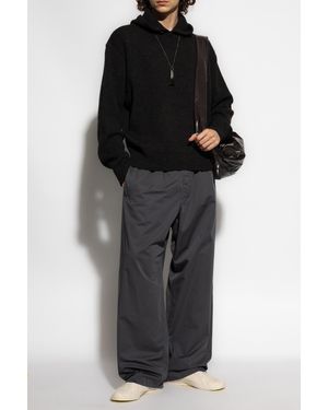 Lemaire Loose-fit Cotton Pants, - Black