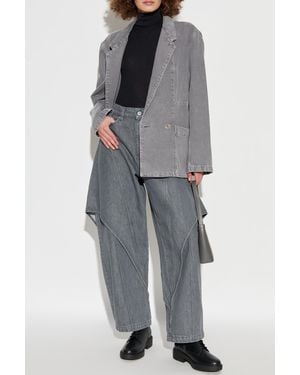 Lemaire Denim Blazer - Gray