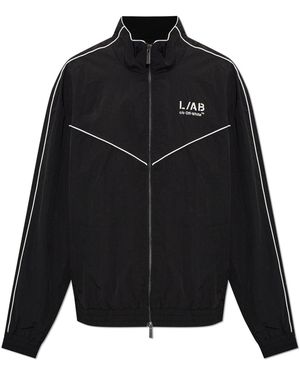 LAB C.O. OFF WHITE Light Jacket With A Stand-Up Collar - Black