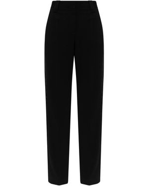 Versace Wool Pleated Pants - Black