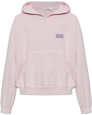 American Vintage Sweatshirt With Logo - Pink