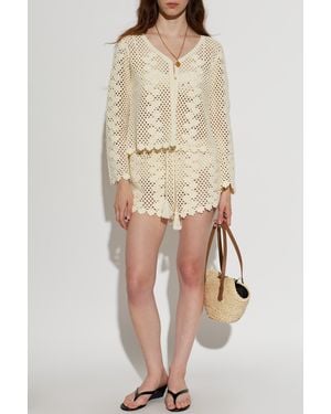 Posse Cotton Cardigan 'Saskia' - Natural