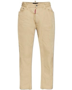 DSquared² Jeans With Raw Finish - Natural