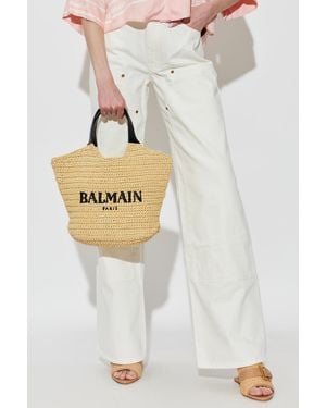 Balmain Bag With Logo - White