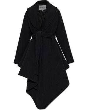 Alaïa Wool Coat With Belt - Black