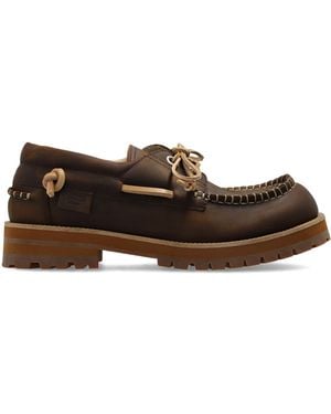 Moschino Leather Shoes - Brown