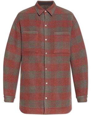 Rick Owens "Oversized" Shirt - Red
