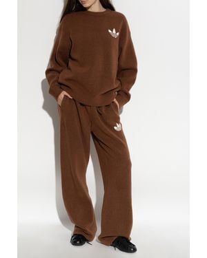 adidas Originals Sweater With Logo - Brown