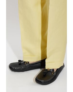 Versace Leather Loafers "Robin" - Black