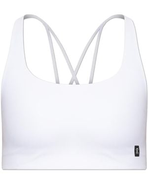 On Shoes Training Bra - White