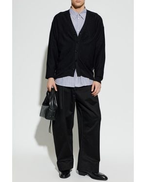 Lemaire Wool Cardigan - Black