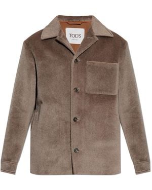 Tod's Wool Jacket - Brown