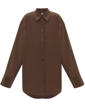 TOTEME Silk Shirt - Brown