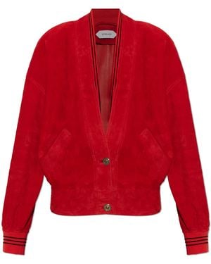 Versace Suede Jacket - Red