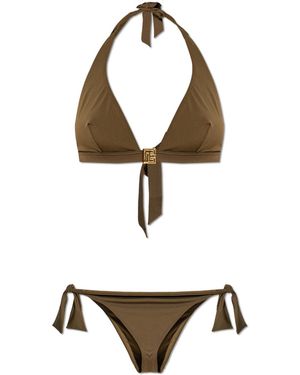 Balmain Two-Piece Swimsuit - Metallic