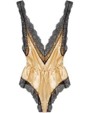 Dolce & Gabbana Lace Bodysuit - Metallic