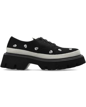 McQueen Sports Shoes On The 'Ollie' Platform - Black