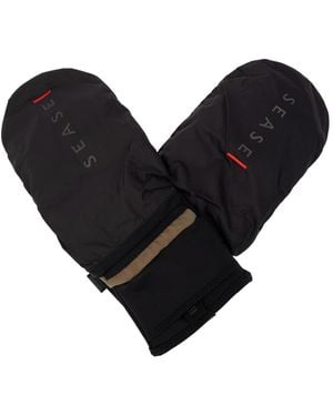 Sease Heated Mittens With Logo - Black
