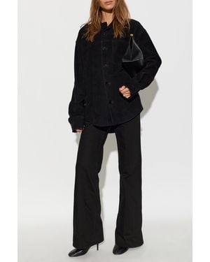 Ami Paris Suede Shirt - Black