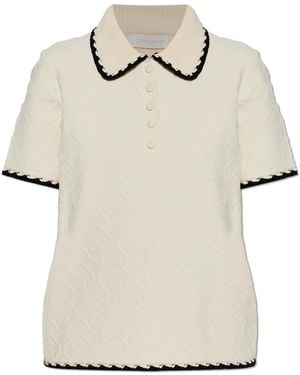 Zimmermann Patterned Polo Shirt - White