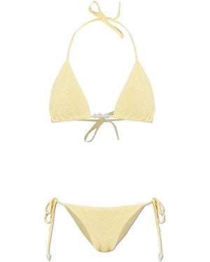 Hunza G Two-Piece Swimsuit 'Gina' - Metallic