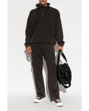 Represent Sweatshirt With Stand-Up Collar - Black