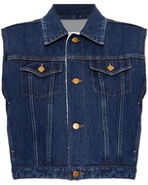 Jil Sander Denim Vest - Blue