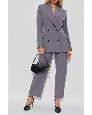 Alaïa Double-Breasted Blazer - Gray