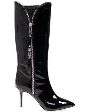 Moschino Leather Boots - Black