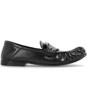 Marni Leather Loafers - Black