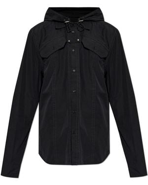 Off-White c/o Virgil Abloh Shirt With Detachable Hood - Black