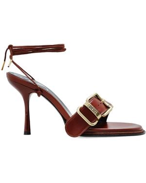 DIESEL 'D-Cocco-90-Sa' Heeled Sandals - Brown