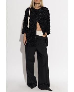 Munthe 'Vinc' Sequin Cardigan - Black