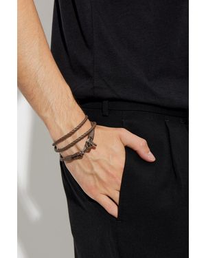 Tom Ford Leather Bracelet - Black